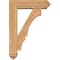 Ekena Millwork Balboa Arts and Crafts Smooth Bracket w/ Offset Brace, Western Red Cedar, 7 1/2"W x 28"D x 40"H BKT0806X28X40BOA03SWR - alternate 2